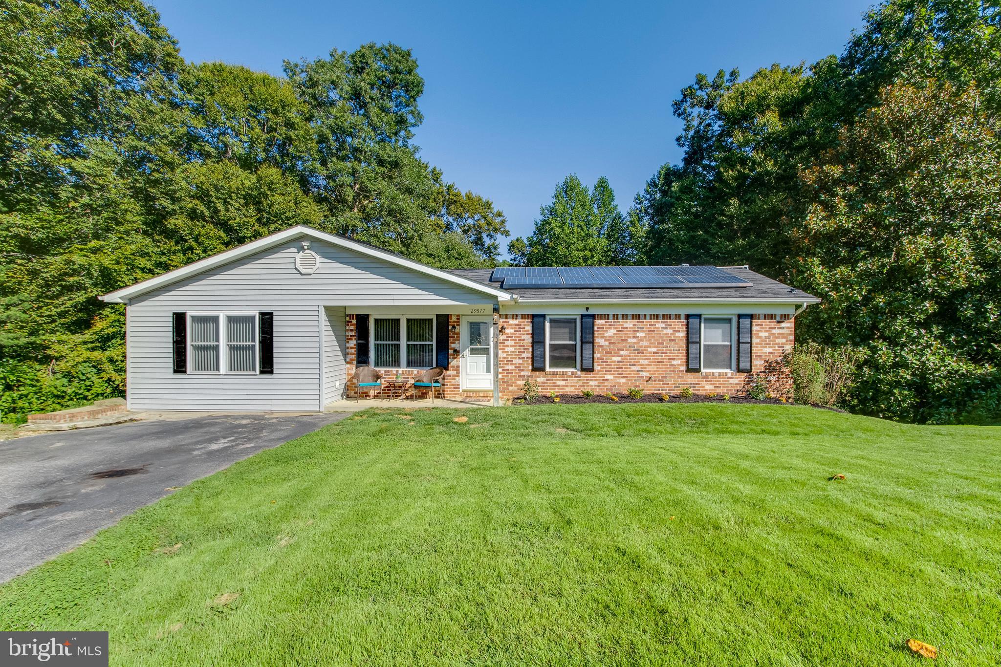 One story living at its BEST! This lovely home situated on a one-acre lot is conveniently located on a cul-de-sac in Mechanicsville, Maryland. This location is close to restaurants, shopping and commuter routes. Reap the benefits of low electric bills with leased solar panels. Brand new fresh soft neutral paint, and brand-new flooring are sure to impress! Featuring a spacious 2,060 sq ft rambler after including the finished space in the basement. Three bedrooms and three full bathrooms, upstairs and downstairs family rooms, upstairs kitchen and downstairs kitchenette, a spacious office, home school room or craft room on the main floor with an outside side entrance! Schedule your appointment soon, or this BEAUTIFUL home will be gone! This is an As Is Sale.