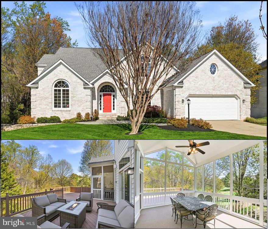 Nestled in the prestigious Village of River Hill, this striking custom home presents a rare opportunity—one that buyers don’t often see. Blending elegance and comfort, the home is introduced by a timeless white brick façade, enhanced by professionally designed landscaping, extensive hardscaping, mature trees, and a tranquil, private yard. As you enter, the soaring two-story foyer greets you, leading into a thoughtfully designed floor plan that offers cozy nooks for reading, sunlit corners for your morning coffee, and stylish spaces perfect for entertaining guests.

The main level features newly refinished hardwood floors and fresh paint, all enhanced by captivating views from expansive windows that fill each room with natural light. A spacious mudroom adds everyday convenience, while a private study just off the kitchen—complete with custom built-ins—offers the perfect work-from-home or flex space. The family room boasts a soaring 12-foot ceiling and a stunning gas fireplace, creating a warm and inviting atmosphere. Culinary enthusiasts will adore the gourmet kitchen, complete with a spacious center island, luxurious granite countertops, and a charming breakfast room that opens to an oversized screened-in porch, perfect for relaxation and outdoor dining.

Adding to the home’s versatility, the main level also features a desirable bedroom and full bath suite—ideal for guests or multigenerational living.

An elegant, oversized dining room offers the ideal setting for hosting dinner parties, accommodating family and friends with ease, while the living room enhances both comfort and convenience.

Retreat to the sumptuous upper-level primary suite, featuring its own gas fireplace, a lavish private bath with a soaking tub adorned with custom tile, a separate shower, dual vanity sinks with upgraded countertops, and an expansive walk-in closet. A bonus room off the primary suite provides the perfect space for a private lounge, office, or fitness area. The upper level also includes two additional spacious bedrooms, each newly painted, with private full baths and generous walk-in closet space.

The lower level is a true bonus, showcasing a vast recreation room with recessed lighting, a fifth bedroom, and a fifth full bath. Two oversized storage rooms provide an abundance of space, including one with custom built-in shelving to keep everything beautifully organized. Walk-out access leads to the private backyard, surrounded by nature’s beauty.

Perfectly situated near scenic pathways, top-tier amenities, and highly regarded blue ribbon schools, this home offers the best of Clarksville living—with local parks, upscale shopping, and fine dining just moments away. This home truly has it all—style, space, and a coveted lifestyle in a thriving community!