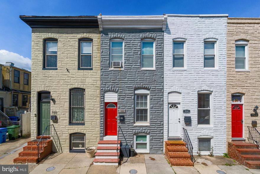 *All furniture is available for purchase.* Welcome to 102 N Glover Street, a beautifully renovated brick townhouse nestled just one block from the vibrant Patterson Park. This charming 3-bedroom, 2-bathroom home perfectly blends historic Baltimore character with thoughtful modern updates. Inside, you'll find an inviting open-concept layout with 9-foot ceilings, abundant natural light, and gleaming hardwood floors throughout. Providing 1,328 square feet of livable space, you'll have plenty of room for entreating guests, storage, and comfortable living. Crown and Box Moldings, as well as recessed lighting, add a touch of elegance throughout the home. The designer kitchen is a true showpiece, featuring custom white cabinetry, granite countertops, imported stone tile backsplash, and stainless steel appliances—ideal for both casual meals and entertaining guests. Both bathrooms have been tastefully updated with walk-in showers and stylish finishes, including a double vanity in the upstairs hall bathroom. The primary bedroom has a private west-facing deck, allowing you to enjoy relaxing sunsets from your bedroom or office.. A fully finished lower level offers flexible living space, whether for a home office, rec room, guest accommodations, or a family member who wants to have their own floor. Out back, enjoy a spacious rear patio perfect for hosting or relaxing, along with the convenience of an oversized private off-street parking pad—an incredible bonus in this neighborhood. All furniture is available for purchase, The Couch and Dining room table are luxury West Elm pieces. There is also a Roomba, Smart TV, and a Mesh Wifi Network System that includes 3 Wifi Routers synced together to give you fast internet no matter where you are in the house! Located in one of Baltimore’s most beloved communities, this home sits just one block from Patterson Park’s green spaces and amenities, which include a Rec Center, Basketball Courts, a Pool, and Trails. Just a few minutes walk from local dining, shopping, grocery, and coffee, and just 0.8 miles from Johns Hopkins Hospital and the Johns Hopkins Metro Stop. Just a few blocks off of Route 40 and Blue / Orange Link Bus Stops. 1.5 miles to the Inner Harbor / Downtown area, 1 mile to Canton, 1.3 miles to Fells Point. Whether you're a first-time buyer, seasoned homeowner, or simply looking for a comfortable and stylish space in the heart of the city, 102 N Glover Street is a must-see Baltimore gem.