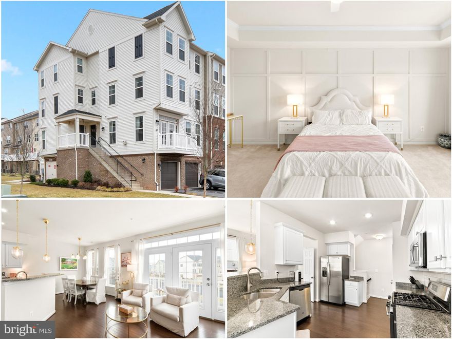 Welcome to 5845 Bella Marie Way! This 4 year young and beautifully maintained townhome style condo is ready for you to move right in and start living! Providing almost 2,000 square feet of living space , you won't want to miss this one. Step inside this end-unit and notice the abundance of natural light due to additional windows. Clean and crisp with 3 levels of living space and a small deck for coffee in the am. The first floor is an open floor plan with a kitchen facing the family room and space for your dining table. The 2nd floor has 2 large bedrooms and a full bathroom. You'll love your primary en-suite with tray ceilings, laundry, beautiful trim paneling, and an updated luxury bathroom. 1 car garage. Jefferson Place features an abundance of amenities - dog park, clubhouse, pool, tot lot, gym, walking paths. You don't want to miss this one and it's super convenient to commuter routes and MARC train access! Welcome home.