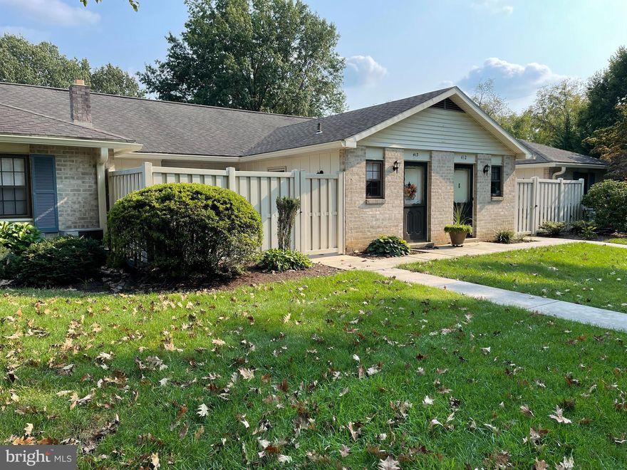 Remodeled condo is Move In Ready!!  Updated kitchen with Granite tops and double sink. Recently updated vinyl plank flooring. You will love the ease of living at 413 Valleybrook, with a great private patio area and spacious living area.  Access to this unit can happen without any steps. Grab bars available in the bathroom. Don't miss your chance at this great unit with a low association fee of $155/mo. All the outside maintenance and yard work is taken care of for you.