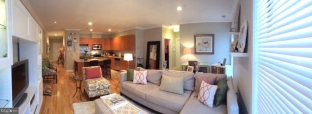 Luxurious and spacious 1 bedroom, 1 bath, first floor condo in the Millrace Condominiums of the sought after Clipper Mill community, secured building, ample parking, 24-hour security, award-winning pool with heated jacuzzi, lounge area -community party/meeting room -large community patio/deck -beautiful community backyard with grill and dining area overlooking peaceful stream -community fire pit.