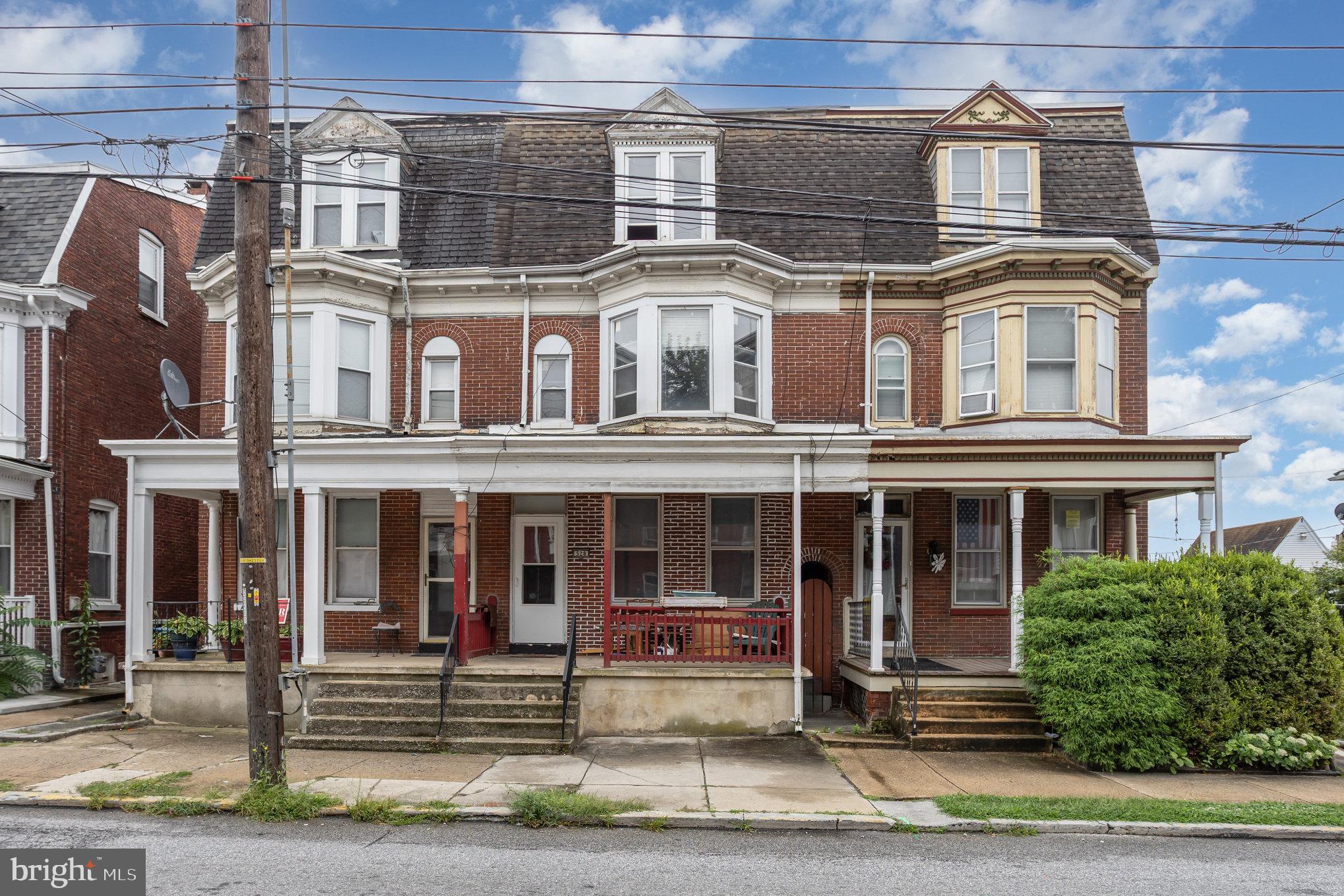 Historic Semi-Detached home conveniently located to downtown York. Close proximity to schools, restaurants, and other amenities. You'll find this home to have ample space with 5 bedrooms, a nice backyard, and a 2 car garage for private, secure parking. With a bit of TLC this home will shine.