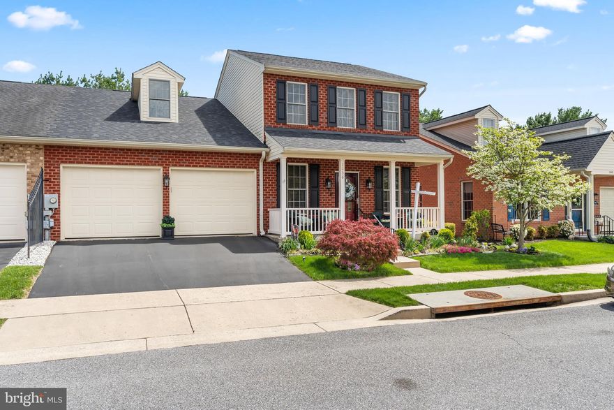 Welcome to 1838 Meridian Drive, a breathtaking 4-bedroom, 2.5-bath brick residence located in the highly sought-after Greenwich Park community. Designed for both elegance and convenience, this stately home offers true one-level living with an exceptional main-level primary suite.  Step inside to find like-new hardwood flooring, tasteful trim details, and a glamorous two-story foyer that creates a stunning first impression. The main level also features a spacious formal room ideal for entertaining, along with a warm and inviting natural gas fireplace for cozy evenings at home. The large kitchen offers abundant cabinetry, workspace, and seamless access to the dining area—perfect for everyday living and gatherings.  
Upstairs, you’ll find generously sized bedrooms, including an oversized 4th bedroom with dual closets, currently set up as a recreation space with room for a pool table and additional furnishings—ideal for a game room, media space, or home office.  Enjoy outdoor living on the custom-built patio featuring a windproof automatic retractable awning, creating a semi-private setting perfect for morning coffee or relaxing evenings.  The oversized 20x21 2 car- garage is a standout, offering exceptional storage, organization features, and even a utility wash sink—perfect for hobbies or projects. Additional highlights include an electric dog fence, LED recessed lighting with dimmers on the main level, and abundant storage throughout.  Major updates provide peace of mind: Roof (2024) with 50-year shingles, HVAC (2025), furnace (1 year old), dishwasher (5 years old), and stove (3 years old).  Greenwich Park offers a truly low-maintenance lifestyle, with HOA services that include lawn care, snow removal (including sidewalks and driveways), access to a recreation center, annual exterior window cleaning (accessible windows), and seasonal weeding.  Ideally located near Meritus Hospital, Robinwood Medical Complex, US-40, I-70, and I-81, and just minutes from Black Rock Golf Course, this home offers easy commuting to Frederick, Rockville, and BWI.  This home perfectly blends luxury, convenience, and functionality—don’t miss your chance to make it yours!  EXTRA BONUS-VA LOAN ASSUMPTION POSSIBLE with a below-market interest rate—an exceptional opportunity! Price reduced for a quick move, and the seller has already secured their next home.
