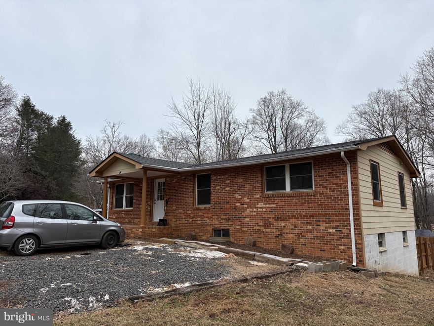 Freshly painted interior, New Carpet just installed. New Roof 5 years ago. Updated windows, HVAC system, Vinyl, New Bath Cabinet & Sink. Full unfinished basement to finish how you like with a bath rough-in. The laundry is in the basement, Hardi Plank Siding. Just outside the town limits and minutes to shopping, schools, dining etc. Back Yard has a privacy fenced area. A creek flows through the property at the back.  Solar Panels will be paid off by sellers if sellers receive a satisfactory offer.