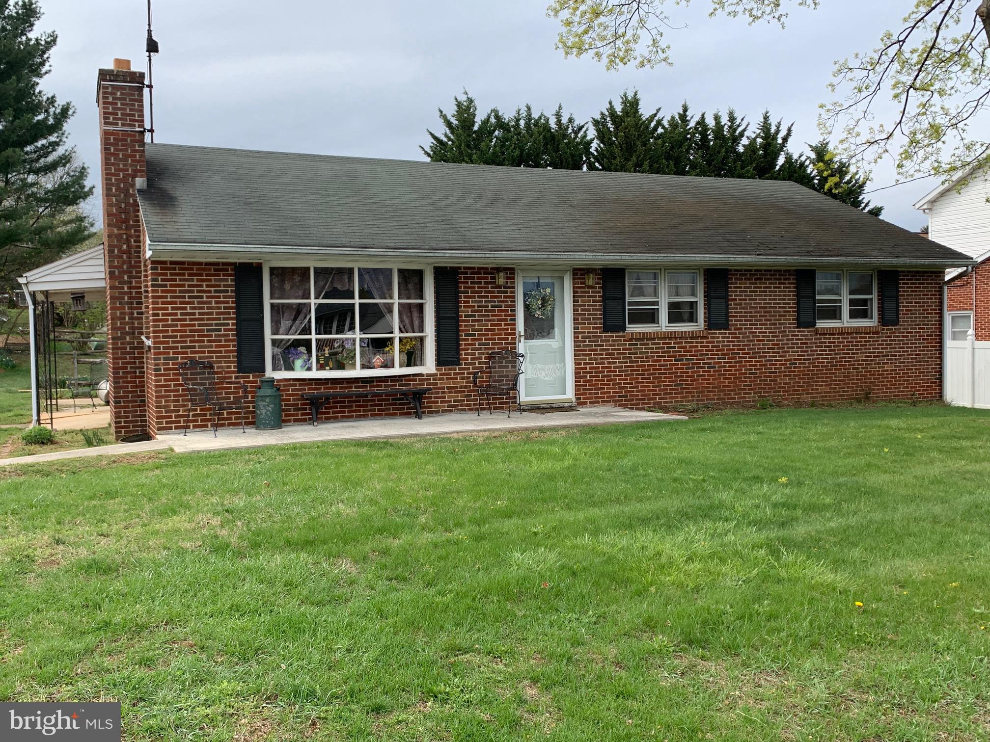 COMING SOON!!! Charming brick rancher located in a well-established neighborhood, offering hardwood floors, a den, living room with large windows and brick fireplace, and 2 cozy bedrooms and 1 bath. This home is brimming with character and offers endless potential for those looking to add their personal touches. With a bit of work, this home can be transformed into a modern gem in a desirable community. Enjoy the convenience of being close to historic downtown Westminster for dining, shopping, festivals and holiday events, Carroll County Farm Museum and Carroll County Ag Center hosting many yearly events, the Life Bridge Hospital, Baugher's Orchards for local fresh fruits and produce, and McDaniel College for college football and artistic events at McDaniel College. This home is ready for your vision to make it truly shine! ESTATE SALE BEING SOLD STRICTLY AS IS.