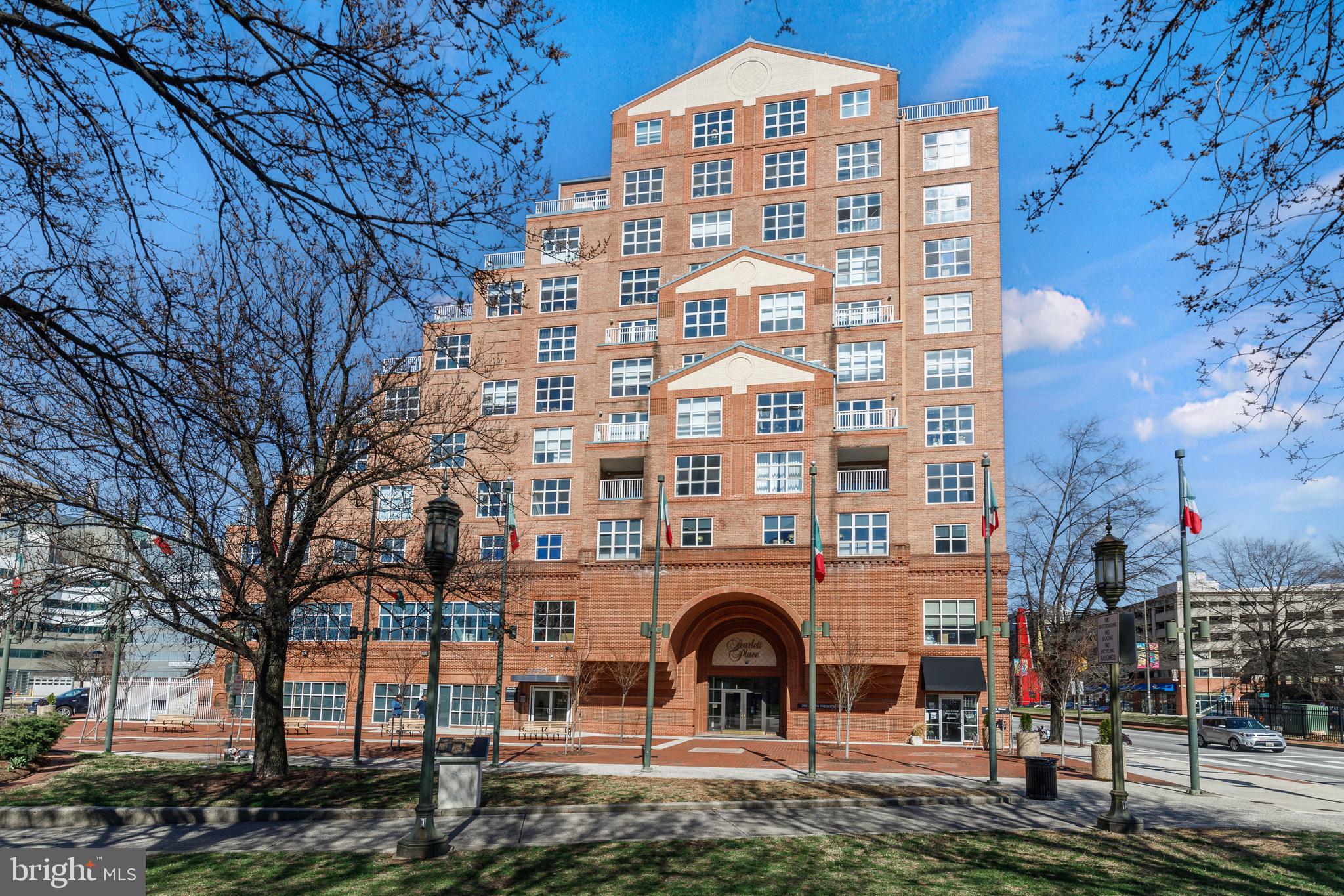 City Living at Its Finest! Waterfront views meet modern comfort!
Welcome to 250 President St, Unit #308 — a beautifully updated condo offering the perfect blend of comfort and convenience in the heart of Baltimore! Enjoy breathtaking waterfront views of the Baltimore National Harbor right from your living room, where large windows flood the space with natural sunlight.
Step into a bright, open floor plan featuring hardwood floors throughout the living area, ideal for both relaxing and entertaining. The well-equipped, modern kitchen boasts stainless steel appliances, ample cabinet space, and a breakfast bar — perfect for casual meals or hosting guests.
The spacious primary suite includes a walk-in closet and a private en-suite bath, while the second bedroom and bath provide flexibility for guests, a home office, or additional family members. Fresh paint throughout and new carpet in the bedrooms create a clean, inviting atmosphere. Plus, you'll love the generous storage options, including a convenient storage unit located on the same floor.
Freshly painted and move-in ready — this is city living at its best! Don’t miss the opportunity to wake up to serene water views every day. Schedule your private tour today!