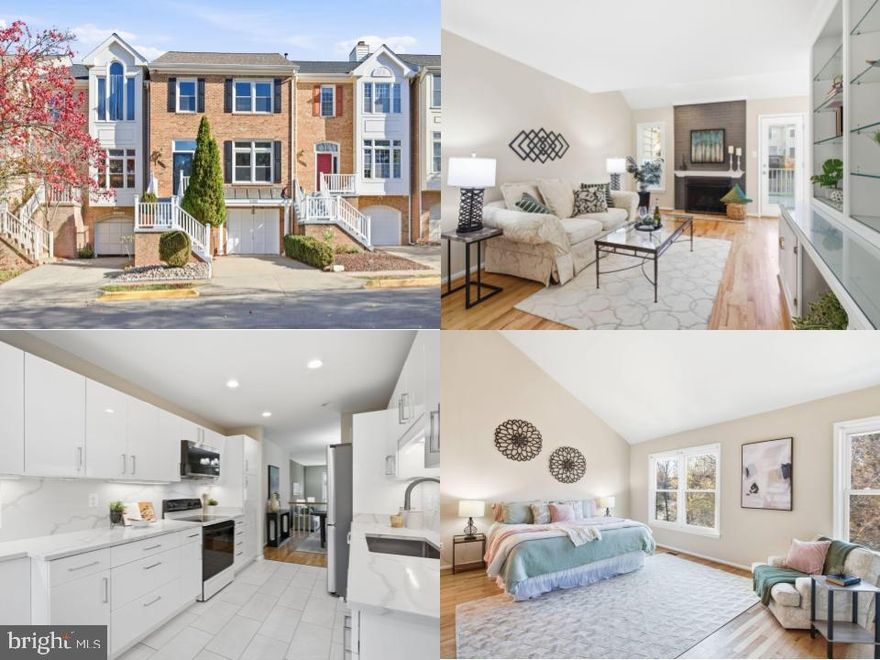 Welcome to 14524 Smithwood Dr, Centreville, VA – located in the sought-after Sully Station community with a low HOA!
This beautifully updated 3-bedroom, 3.5-bath townhome perfectly blends modern comfort with timeless style. From the moment you enter, you’ll notice fresh paint, gleaming wood floors, and abundant natural light pouring through skylights, vaulted ceilings and large windows.
The updated kitchen opens to an eat in kitchen area and leads out to a spacious deck, ideal for entertaining or relaxing. Upstairs, the primary suite features vaulted ceilings, sky lights, an airy loft—perfect for a home office or dressing room—and a stunningly updated bath.
The lower level offers a full bath, built-in cabinetry, and a cozy gas fireplace, creating the perfect flex space for an office, guest suite, or craft area. Major updates include a new roof with transferable warranty, new carpet, new washer and dryer, new microwave, finished garage with epoxy floor, updated bathrooms, a modern alarm system and every room has been updated with closet organizers.
The beautiful slate patio and low-maintenance backyard make outdoor living effortless, and you’ll appreciate peace of mind knowing all PVC piping was replaced in 2021.
Enjoy community amenities, proximity to shopping, dining, and commuter routes—all with a low HOA that makes this home even more desirable.
Move-in ready, beautifully maintained, and full of natural light—14524 Smithwood Dr is the home you’ve been waiting for!