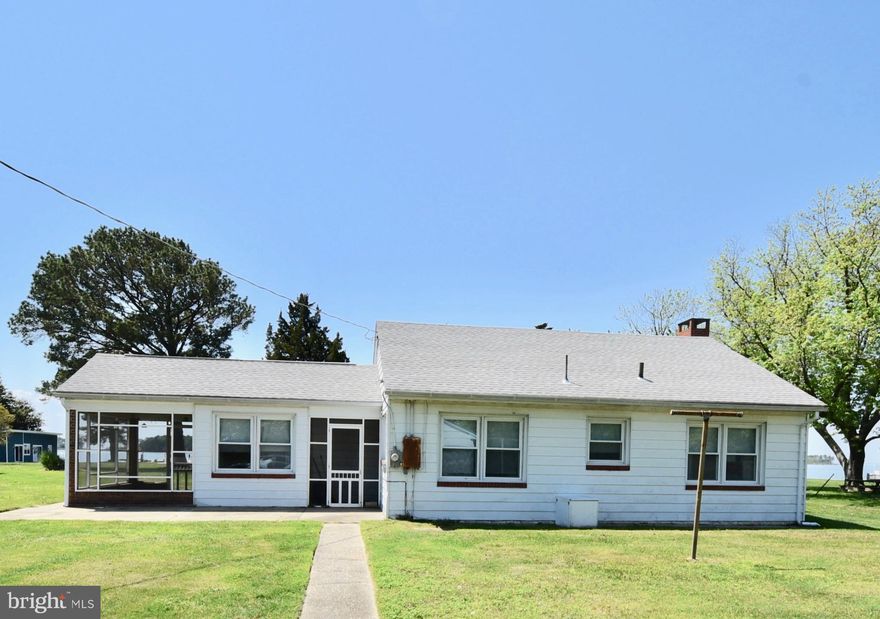 Beautiful 1.6+/- acre waterfront property improved with a two bedroom, 1 bath home with large family room and panoramic water views of Cook Point Cove and the Choptank River.  Lot is completely rip-rapped with a dock.