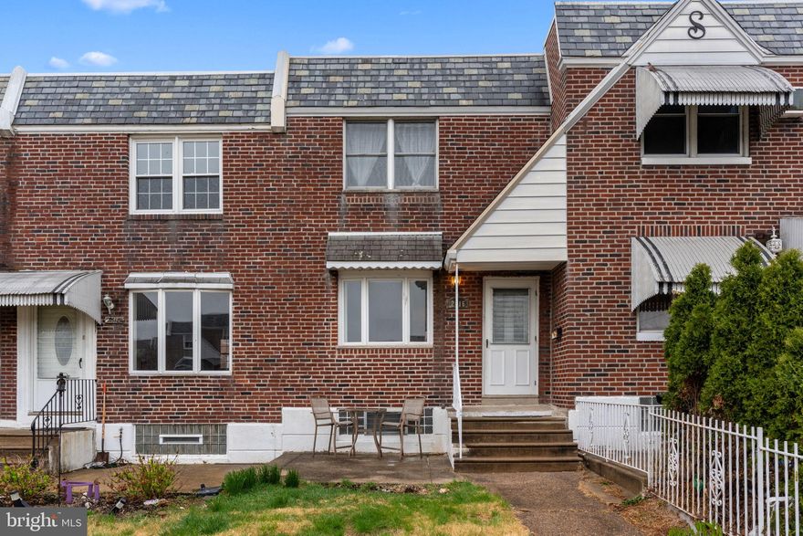 Welcome to this beautiful row-home in the highly desired Mayfair section of NE Philly! It features 3 bedrooms and 1.5 bathrooms and CENTRAL AIR! This home has been lovingly maintained for over 70  years and shows a true pride in ownership! Enter into the large Living room with a coat closet and BRAND NEW w/w carpet (original hardwood underneath and through-out the home) Formal Dining room that leads into the Eat-in Kitchen with wood cabinets. Currently has an electric range, but gas is already available to the property. Upstairs has 3 great sized bedrooms with plenty of closet space and full bath. Finished basement with  half bathroom, a ton of storage space, and laundry room.  This home features driveway, attached garage accessible through the laundry room and street parking. Convenient location, close to public transportation, shopping, dining and much more! This home is being sold AS IS CONDITION.