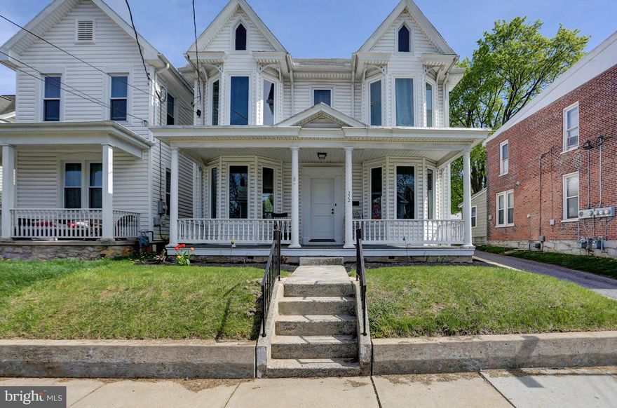 HUGE REDUCTION! Motivated sellers! Welcome to this charming historic home built in 1900, featuring three bedrooms and two bathrooms. Located one block from the main street in Shippensburg within walking distance to restaurants, shopping and Shippensburg University. The kitchen has been completely renovated, bringing it back to life!  Recently professionally painted throughout the interior of the home. The lower-level bath was remodeled, and new windows have been installed. Additionally, the home offers a walk-up attic for convenient access. Outside, you'll find an oversized 2-car detached garage with a second floor offering endless possibilities, as well as a private fenced-in backyard. A lot of character and potential! Book your showing and bring your offer today!! 
*listing agent is related to the seller