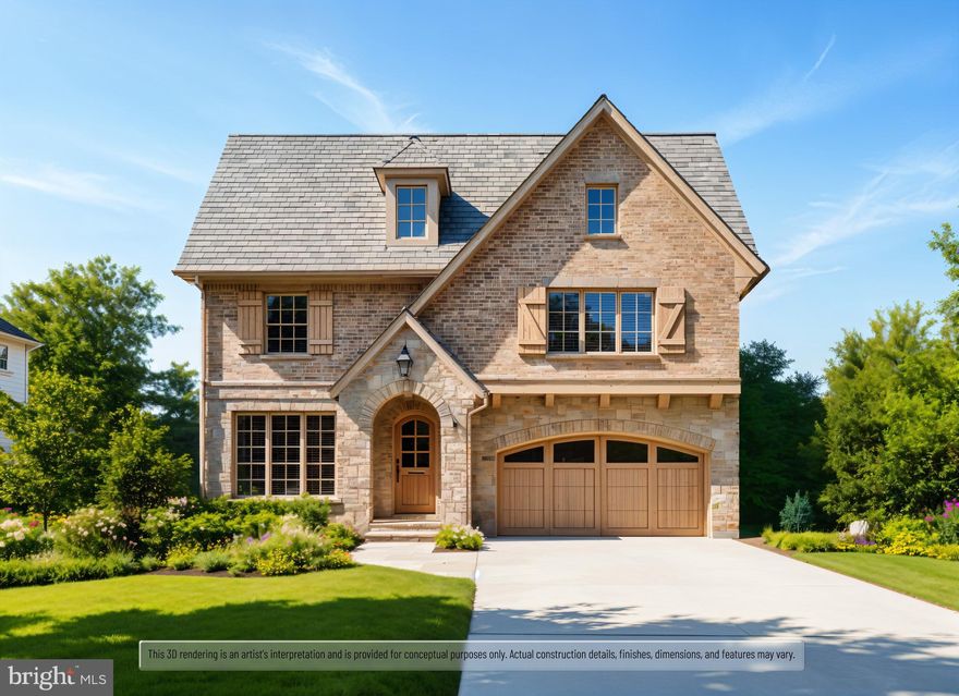 An offer deadline of Mon, December 8 at 5:00 PM

To be built by award-winning BODE Residential, this luxury English cottage–inspired home is scheduled for Fall 2026 delivery and offers up to approximately 6,000 square feet of finished living space when optional upgrades are added. Located at 2322 N Nottingham Street in the highly desirable Leeway neighborhood of Arlington, the base home includes 4 bedrooms, 3.5 baths, and 3,867 sq ft of beautifully designed living area on an exceptionally rare 10,000 sq ft private lot in 22205.

The planned front elevation features a stone and brick façade with taupe-colored windows, steep rooflines, wood shutters, and an arched front entry that together create timeless curb appeal. Inside, warm greige walls, site-finished hardwood floors, and designer lighting set an inviting tone. The gourmet kitchen will include GE Café appliances, shaker cabinetry, a custom stained wood range hood, upgraded dovetailed soft-close cabinetry, warm Taj Mahal–inspired MSI quartz countertops, and a European zellige tile backsplash. A flexible study or playroom offers adaptable space for work or family needs, and the mudroom includes built-in cubbies.

Upstairs, the primary suite will feature a spa-style bath with a freestanding tub, gold finishes, and a shower with both a rainhead and handheld sprayer, along with a fully built-out walk-in closet. Secondary bedrooms are significantly larger than typical for the area. Plush carpeting is planned for secondary bedrooms, with hardwood in the hallway.

Additional features include solid core 3-panel interior doors, 7 1/4 inch upgraded base trim, crown molding in the dining room, a reach-in pantry with wood shelving, taupe casement and double-hung windows, tankless water heater, energy-efficient HVAC, a combination of spray foam and batt insulation (including between floors), Cat6 wiring to each living area, and three ceiling points for wireless access points. A gas line will be roughed in at the rear for a future grill, and a basic landscaping package is included with upgrade options available.

Buyers may still customize selections and elect to add a screened porch, finished loft, and finished basement, which together can expand the home to nearly 6,000 sq ft.

Situated within walking distance to Westover, grocery options, restaurants, and neighborhood favorites, and served by top-rated Tuckahoe, Swanson, and Yorktown schools. The deep, private lot, with no home allowed to be built behind it, provides rare outdoor space for this part of Arlington.

This is a unique opportunity to personalize a luxury new construction home crafted with BODE Residential’s signature quality and character

Interior photos are from another home recently built by BODE Residential.