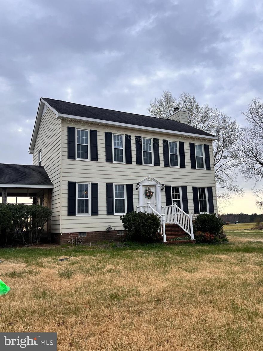 Surrounded by farmland and sitting upon a knoll, this classic 3 bedroom, one-and-a-half bath farmhouse offers peaceful country living on 2 acres.  Featuring a cozy fireplace, a breezeway connecting the home to a spacious 2-car garage, and plenty of potential, this property is perfect for those looking to embrace a rural lifestyle.
Being sold as-is-all inspections are the responsibility of the purchaser. Don't miss the opportunity to make it your own.