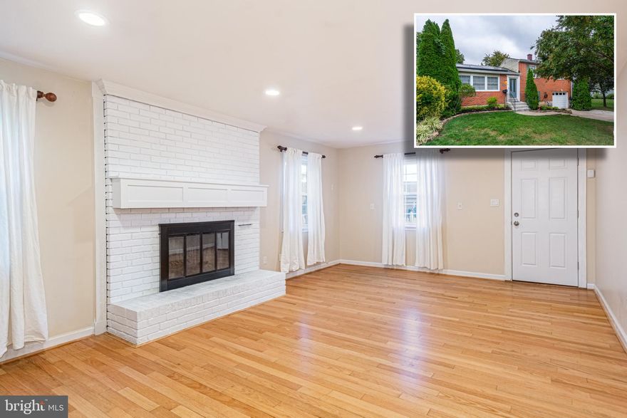 BEAUTIFUL AND BRIGHT SPLIT LEVEL HOME IN DESIRABLE LOCATION WITH OVER 1,800 SQ. FT. OF LIVING SPACE!  Features include gleaming hardwood floors throughout, an inviting living room with crown molding, a spacious eat-in kitchen with a breakfast area with built-in desk, ample cabinet space, and Quartz counters, upper level with 3 generously sized bedrooms with a hall bath, finished lower level with a large family room with a wood burning fireplace, workshop that can be finished to add more living space, a half bath, and laundry room, a rear screened in porch overlooking the large fenced yard with a storage shed which is perfect for entertaining, a 1 car garage with 2 additional driveway parking spaces with an electric  car charger and solar panels to keep utility bills low.  The location can't be beat - minutes to tons of shopping and restaurants and convenient to major roadways.  Solar panels are owned so there is no lease for the new buyer to assume.  Pack your bags and move right in!