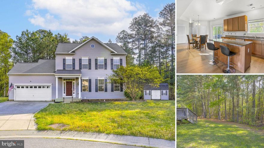 Welcome home to this lovely 3-bedroom, 2.5-bath Colonial situated on a quiet cul-de-sac in Southwoods. This home offers an ideal blend of comfort and accessibility. Step inside to find a spacious kitchen designed for entertaining, featuring granite counters, abundant storage space, a pantry, and a large central island. Select rooms are upgraded with new LVP flooring. The primary suite serves as a restful escape, complete with a full ensuite bath and a walk-in closet. Relax outdoors on the deck overlooking a private, wooded backdrop. Commuting is simple with an easy drive to PAX River (Gate 3). Enjoy endless recreation with nearby beaches, golfing, shopping, and local parks, including Point Lookout State Park and Lancaster Park, which includes a dog park.