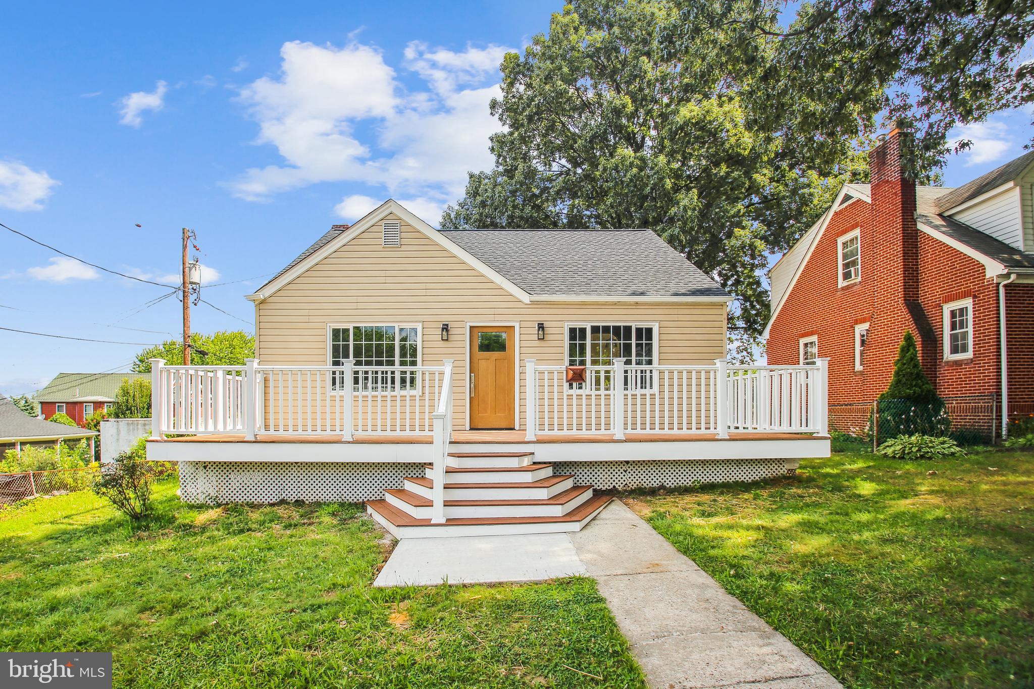 Practically new cape cod on a large lot in the Curtis Heights neighborhood of Brooklyn Park is ready for you to move right in. Renovated from top to bottom, the charming two-story cape cod offers a fully finished basement. Sitting on a huge double lot with a detached garage, a shed, plus a four-car parking pad with entry off of secondary road. Two large bedrooms and a new full bath adorn the main level along with an open new kitchen with stainless appliances, dining, and great room area. The main areas of the home feature new luxury vinyl plank flooring and the bedrooms and lower level have plush new carpeting. The entire upper level is a large bedroom with a new beautifully tiled full bath. The lower level is fully finished with a large family room, new tiled full bathroom and a separate laundry room with washer and dryer. Grassy flat yard area in between the house and the garage offers plenty of space for your outdoor activities. This gorgeous home is move-in ready and conveniently located to Baltimore City, 695 and 95.