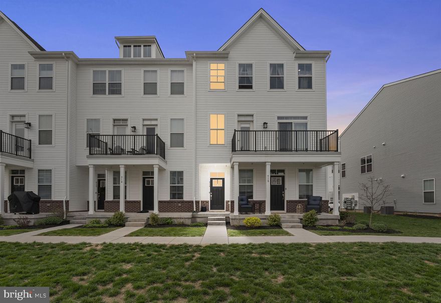 Welcome to 916 Anvil Court – located in the fabulous Steelpointe community just steps away from the heart of beautiful downtown Phoenixville! Upon entering this stunning, turnkey home you will quickly realize there is so much that sets this property apart from the rest. This affordable opportunity allows you to benefit from that new construction feeling without the new construction price tag, as this 3 bedroom, 2.5 bathroom home with 1,958 square feet is still less than 4 years young! Enter the home from the one-car garage with additional storage space or through the front door to be greeted by a spacious mudroom and charming foyer. This three-story contemporary townhome features a second level, luxurious, open-concept kitchen that flows into a vibrant and open dining room. The bright and beautiful kitchen boasts quartz countertops, beveled cabinetry, stainless appliances and recessed lighting that flows throughout the second level. The second level continues with 9’ ceilings in the dining room and family room with engineered hardwood floors and sliding glass doors to the 10x7 deck! The second level is completed with a conveniently located powder room which makes entertaining a breeze year-round! The third level of this home features a large primary suite behind French doors with an oversized walk-in closet, ceiling fan with light, recessed lighting and three windows for an abundance of natural light! The primary suite includes an owner’s bathroom with quartz double vanity and elegant tiled walk-in shower behind glass doors. Two more spacious bedrooms are found in the rear of the home – each with a ceiling fan and spacious closet. The third level is completed with a beautiful, second full bathroom with tiled shower tub, dual vanity and tile floors in addition to spacious laundry room with 12x24 tile flooring. The prime location in Steelpointe simply cannot be beat with its short walking commute to downtown Phoenixville and Bridge Street featuring numerous restaurants, breweries, coffee shops, shopping opportunities and so much more, in addition to the benefit of enjoying a low maintenance lifestyle of the Steelpointe HOA which covers lawn maintenance, exterior building maintenance as well as offering a playground, walking paths and much more! The community also provides easy access to public transportation and major highways, with access to 422, 202 and the PA turnpike just minutes away! Schedule your appointment today!