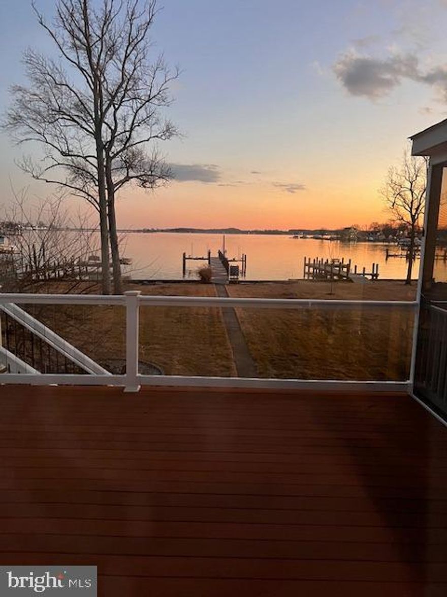 Updated beautiful waterfront home on Galloway Creek. New 110" dock with 3 boat lifts. Brand new driveway, heat pumps, water heater and remodeled 2nd level that now has 2 expansive bedrooms with a hall bath and a small loft. Easily sleeps over 10 without using the extra room. There is a propane heater in the basement as the previous owner used it as an office exercise room. Main level all hardwood floors, granite in the kitchen. Upstairs has LVP in master and carpet in other bedroom. Both have small walkin closets. Lots of storage and a separate laundry room.