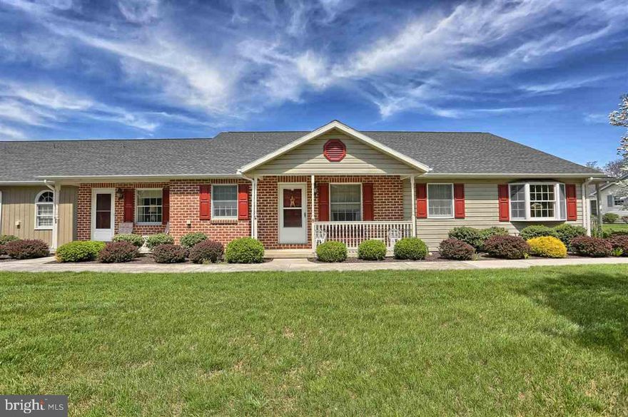 Relax & Enjoy 1 level low maintenance living at its finest! Located conveniently close to I-81, Shopping, & Carlisle Hospital, this Strawberry Court condo has been well maintained and includes spacious living room with lots of natural light, kitchen with cherry cabinets and dining area and sunroom! Property features two bedrooms with full baths and laundry room. Two car garage, great for storage! $149/mo fee for snow removal, lawn care and exterior maintenance.