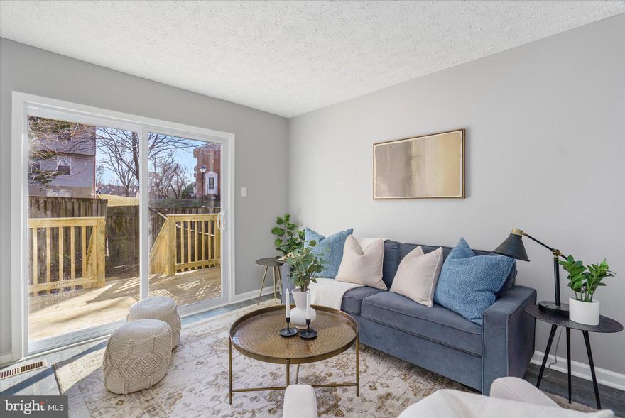 Welcome Home to 6430 Ducketts Lane located in the sought after neighborhood of Marble Hill!  This Beautifully updated townhome has the space you need to create a life you desire!  Boasting an array of sleek finishes throughout this 2 Bedroom, 1.5 Bathroom has so much to offer!  When you walk inside you're instantly greeted with an open concept layout featuring a beautifully updated kitchen, dining area, living room and half bathroom.  Kitchen boasts S/S appliances, white shaker cabinets, Quartz counters, island with seating and MORE!  The Livingroom walks out onto new deck that is perfect for relaxation!  New LVP flooring on main level.  Upstairs you'll find 2 spacious bedrooms and full bathroom.  Bathrooms have been updated with new carpeting and freshly painted.  Full bathroom has all new ceramic tile and new bathroom fixtures.  The basement has been finished to include a Rec Room perfect for entertaining and utility/storage room.   Fenced in back yard.  This home truly has it all and won't last long!  Book your private showing today before it's gone!!  Located convenient to Routes 1, 100, and 95, as well as Baltimore, Columbia, Fort Meade, and Curtis Bay.