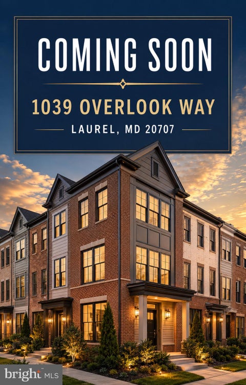 Townhouse For Sale - 1039 Overlook Way<br/> LAUREL, MD 20707