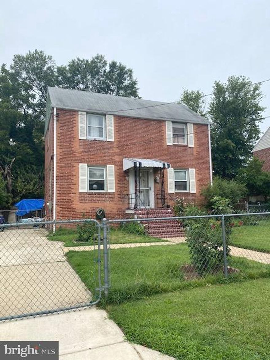 REDUCED!! Investor's Delight! This one needs some work but the potential is endless given the COMPS in the area.  Priced to sell! Property is being sold as is; owner will make NO repairs.  

This home sits in a well established and up and coming area of West Hyattsville.  It boasts 3 bed and 3 full baths.  The house's gas and electric is zoned separately with two units.  One for the main and upper level and one for the basement.  The basement has a separate kitchen with two extra bedrooms.  This has the potential for an in-law apartment or an income producing rental property.  This home has a 2nd kitchen, deck, fully fenced yard, and off-street parking.