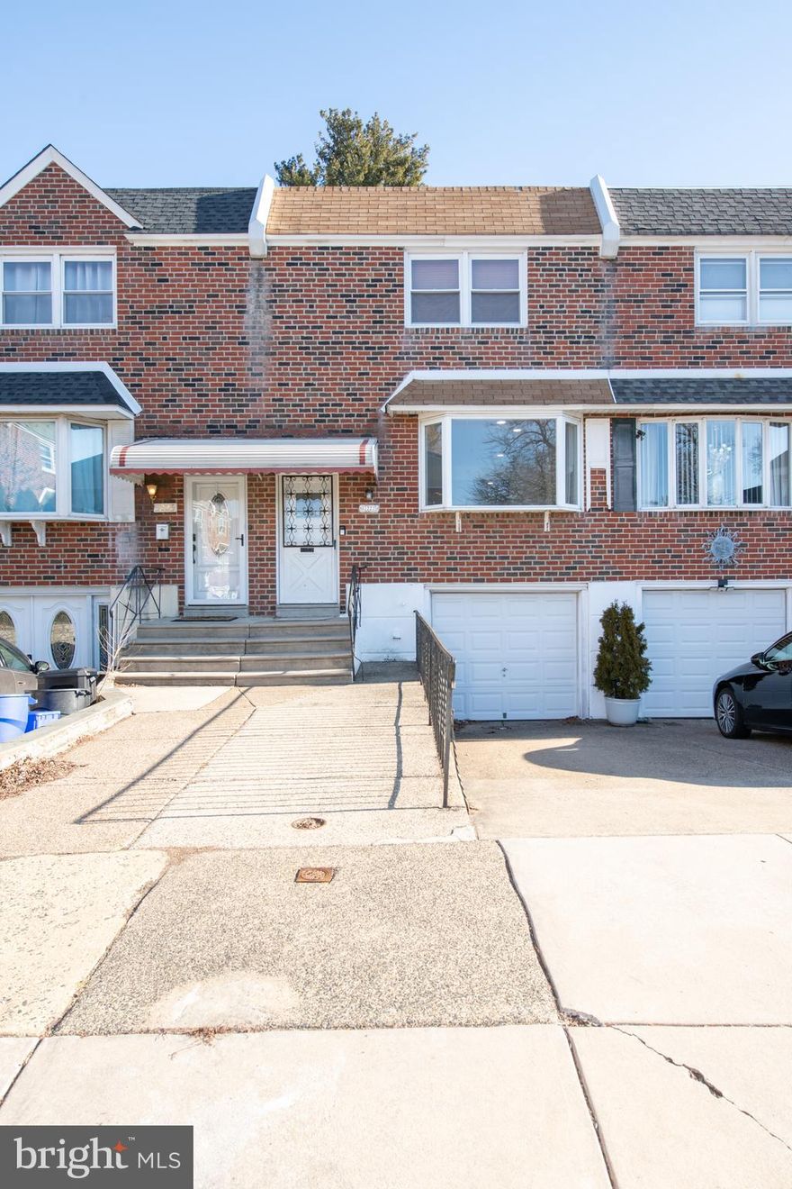 Welcome to 3227 Comly Place!  Situated on a cul-de-sac in Modena Park, this 3BR/1.5BAtownhome shouts pack your bags and move right in.  As you meander up the front walk, you have a driveway leading into a one-car garage. Upon entering your new home, you are met by a freshly painted, gorgeous, refinished hardwood floors,  and a sprawling living room perfect to spend time relaxing.  There is no shortage of sunshine with the house south facing and a big bay window present with beautiful wood details.  You will notice LED hi hats as you venture through the living room into an amply-appointed dining room.  The eat-in kitchen boasts wood cabinets, granite counters, new laminate floors with an undermount corner sink, garbage disposal and stainless steel appliances including a new dishwasher.  A cute powder room off the basement stairs rounds out the main floor.  The upstairs features 3 very nice sized bedrooms with more than enough closet space, newer carpeting throughout and just a stunning hall bathroom complete with gorgeous tiled floor and shower, new tub and new fixtures including eye-catching pendant lights over your new sink.  A freshly finished basement complete with new laminate flooring gives you that extra space to retreat while overlooking a nice-sized empty canvas of a yard in the back and a one car garage up front.  Washer and dryer are brand new at the bottom of the stairs. The HVAC system(Goodman 3 ton 13 SEER HVAC installed 2020) is a  few years old, as is the water heater.  New breaker panel and service lines, grounded outlets and GFCIs. Close to major arteries in an out of the city, plenty of shopping, restaurants, and things do, literally just unpack your bags and add money to that savings as you have nothing to do to the house for the foreseeable future!