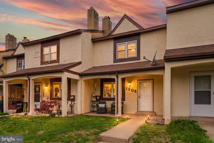 Welcome to this beautifully maintained 3-bedroom, 1.5-bath townhome offering the perfect mix of comfort, charm, and convenience. The owners have lovingly updated the home throughout their time here with a new HVAC system (2022), new carpet (2023), new windows (2024), and brand new water heater last year (2025). Step into the spacious living room with recently installed Pergo luxury vinyl flooring (2020). Enjoy a spacious, light-filled kitchen ideal for cooking and gathering, along with a cozy wood-burning fireplace that anchors the main living area. Step outside to the private, fenced-in back patio, perfect for morning coffee, pets, or effortless outdoor entertaining. Upstairs, you'll find three generously sized bedrooms with ample closet space and an updated full bath and private vanity in the primary room. The finished basement provides valuable extra living space, making it an ideal home office, gym, playroom, or media room. Thoughtful updates throughout create a move-in-ready feel, while the open layout lends itself to both everyday living and hosting guests. Located close to parks, dining, and shopping like the Philadelphia Premium Outlets and Costco, this townhome blends function and warmth in a location that truly checks all the boxes. Come see why this inviting home is such a standout!