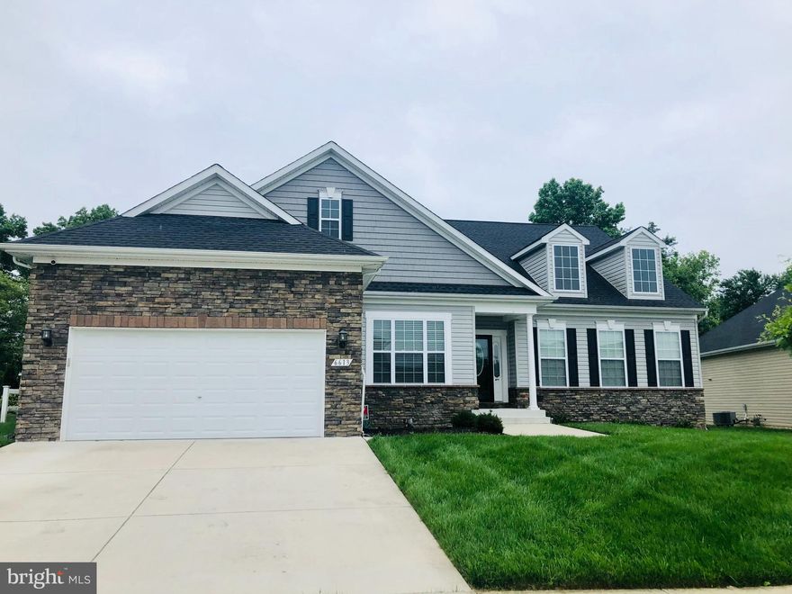 ****ASSUMABLE VA LOAN AT 3.125%****
Welcome to Surratts Crossing!  Beautiful 5 year young rambler with over 4,000 square feet of living space.  Main level offers formal Dining Room, Great Room, Eat-in Kitchen with Island, Walk-in Pantry, Laundry Room along with two bedrooms, the Owner's Suite & secondary bedroom, and 2.5 baths.  Owner's Bath has separate soaking tub and shower with two (2) separate water closets and access to the large Walk-in Owner's Closet.  The Kitchen offers granite countertops w/white cabinets and stainless steel appliances.  You can access the Covered, Screened Porch, with composite decking & vinyl rails, from the Kitchen and Owner's Suite. Finished Basement includes a large Recreation Room with a large oversized bar (w/upgraded cabinets & granite countertops), Full Bathroom and Guest Suite.  Spacious outdoor patio with built-in Fire Pit and bench seating and storage shed in back yard. Lawn Irrigation System is also included. Assumable VA Loan at 3.125%! Contact Listing Agent for more information.