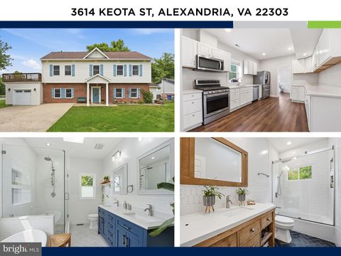Homes For Sale - 3614 Keota Street<br/> ALEXANDRIA, VA 22303
