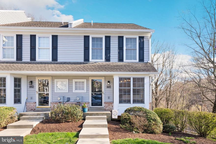 This is the ONE you have truly been waiting for! Welcome to 441 Hartford Square in the desirable Exton Station community—this meticulously maintained end unit is move-in ready! Homeownership pride is evident throughout every inch of this immaculate 3-bedroom, 2.5-bath townhome, which offers a sun-drenched, spacious layout filled with natural light. The inviting living room features a cozy wood-burning fireplace that’s amazing during the winter months, creating the perfect warm and welcoming space. The updated kitchen boasts upgraded granite countertops, a charming breakfast nook, and gorgeous luxury vinyl plank flooring throughout the main level. Enjoy your morning coffee on the private back deck overlooking peaceful woods—perfect for quiet mornings or relaxing evenings with friends! The fully finished walk-out basement adds extra living space, ideal for a home office, gym, or entertainment area. Upstairs, you'll find three generously sized bedrooms, including a primary suite with its own bath, and plenty of storage throughout. Located just minutes from shopping, restaurants, major highways, and the train station, this home offers both convenience and comfort. Plus, Exton Station features fantastic amenities including a clubhouse, in-ground pool, playgrounds, and tennis courts. This is the one where the pictures do not do it justice—it’s even better in person! Open House Saturday, April 12th from 12pm–2pm—don’t miss your chance to make this beautiful home yours!