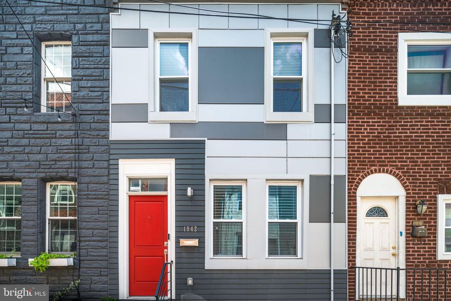 *4 YEARS REMAINING ON THE TAX ABATEMENT* Welcome to 1942 Gerritt Street! This charming 2 bedroom, 1.5 bathroom home is located in the Point Breeze neighborhood of Philadelphia and is ready to be your next home! Upon arrival you will immediately notice the open floorplan living area that features pristine hardwood flooring and recessed lighting throughout. The main living space features a half bathroom and leads directly into the open kitchen towards the rear of the home. The kitchen features stainless steel appliances, stunning white cabinetry, subway tile backsplash and behind the kitchen you will find a closet designated to the large washer & driver and a door giving access to the private outdoor patio. The outdoor patio is perfect for relaxing or entertaining guests with room for outdoor seating. Head upstairs to the second level that is home to 2 spacious bedrooms and spacious bathroom with dual vanity sink and fully tiled stand in shower with a glass door. 1942 Gerritt Street also has area in the basement for additional storage and the roof was replaced in 2022. In close proximity to Green Eggs Cafe, American Sardine Bar, public transportation, Broad Street and a short uber ride to Passyunk Avenue. Schedule your tour today!