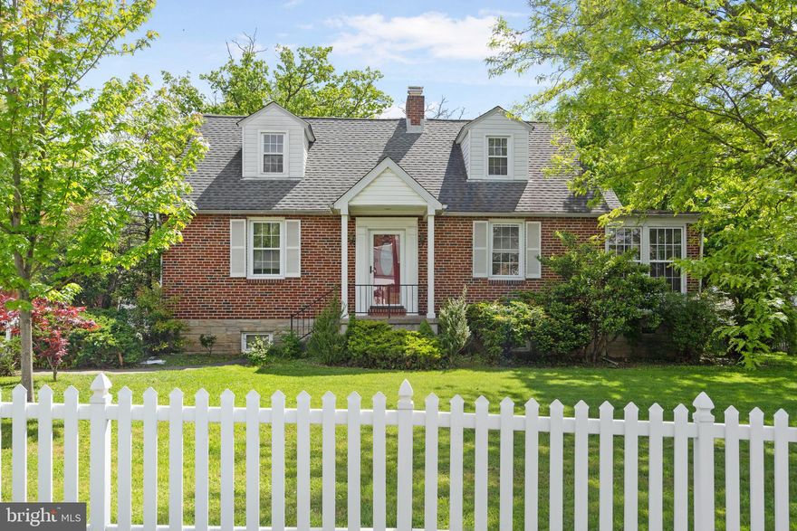 This beautiful freshly painted Cape Cod with white picket fence is set on almost half an acre with a detached garage in Hillendale Park. The main floor features separate living and dining rooms, kitchen with an extended breakfast room, sunroom, Primary and second bedrooms, and a full bathroom. Upstairs is newly carpeted with 2 more bedrooms, and an updated bathroom with new flooring, vanity, and toilet. On the lower level is a family room, laundry, storage and half bath. This summer you will enjoy entertaining family and friends on the deck off the breakfast room and in the spacious fenced in yard with storage shed. The Roof, Hot Water Heater, and HVAC were replaced in the past 5 years.  Located close to parks, shops, dining and commuter routes, you do not want to miss viewing this home!  Schedule your showing today!