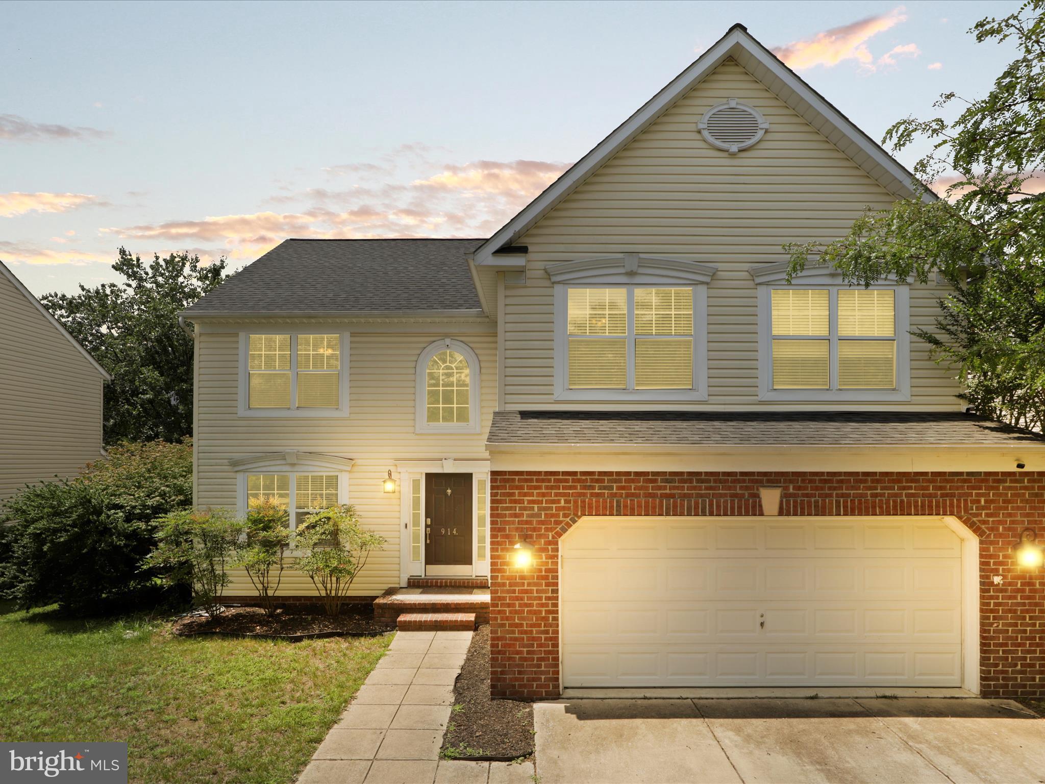 Welcome to 914 Wagner Farm Ct—a stunning, move-in ready home in the sought-after Daniels Purchase community of Millersville. This spacious residence offers 4 bedrooms, 3.5 updated bathrooms, and over 2,800 sq ft of above-grade living space with thoughtful finishes throughout.
Inside, you'll find gleaming hardwood floors, custom cabinetry, marble countertops, and a large center island perfect for gatherings. The sunlit family room features a dramatic stone fireplace, creating a warm and inviting space. A gourmet kitchen with stainless steel appliances flows seamlessly into both the breakfast area and formal dining room—ideal for everyday living and entertaining.
Upstairs, the luxurious primary suite includes a walk-in closet and spa-style bathroom with soaking tub, separate shower, and dual granite vanities. The fully finished lower level includes a wet bar, wine cooler, and flexible space for media, guests, or home office needs.
Step outside to a private back patio or enjoy community amenities: pool, clubhouse, playgrounds, tennis courts, and scenic walking trails. Located across from open green space for added privacy and curb appeal.
Recent upgrades include a roof believed to be less than 5 years old, newer hot water heater, and newer sump pump.
School Information: According to the school board site, the property is zoned for Quarterfield Elementary, Old Mill Middle North, and Severn Run High School. Quarterfield and Old Mill Middle North are bus-eligible, while Severn Run High falls within the walk zone. All school information must be independently verified by the buyer with the school board and is not guaranteed by the listing agent.
Conveniently located near commuter routes, shopping, and dining—this home checks every box.