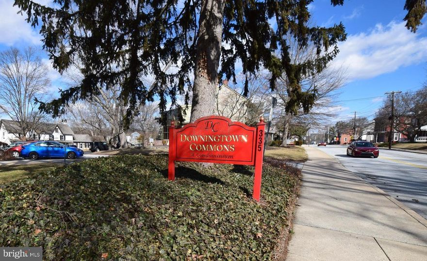 COMING SOON!  This property is a 1 bedroom, 1 bath Condo in popular Downingtown Commons.  Corner Spot with no neighbors across the hall.  Community Pool.  Beautiful views of the pond.  Walking distance to all Downingtown has to offer.  Public transportation, Restaurants, Planet Fitness, Kimberton Wholesale, Walking trails and parks.  It's a great place to call home.