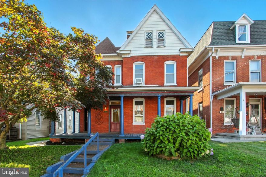 **OFFERING 3% CONCESSIONS TO BUYER WITH ACCEPTABLE OFFER**
Welcome to your next home -- a charming 4 bed 1.5 bath Colonial nestled in the heart of Spring Grove! Inside, you'll find over 2000 sq ft of living space with hardwood flooring throughout, modern kitchen appliances, and a neutral inviting canvas to make your own! The classic brick exterior with a wrap around porch exudes timeless appeal, while the detached garage has space for 4 vehicles or extra storage to ensure convenience for all your needs. Enjoy the benefits of a well-established area, where you can relax in the back yard or explore the nearby community. This move-in ready home is waiting on your personal touch with its historic charm and modern potential. Come take a look before it's gone!