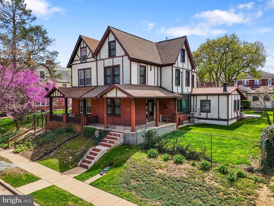 York Suburban Schools!! This Tudor style property is located on a treelined street in the popular neighborhood of Elmwood.  The home features large and spacious rooms throughout. The first floor living room  and dining room with a new  picture window will be great for gatherings and entertaining. There's a wonderful working kitchen with center island and all appliances are included. Family room with built-ins plus a newly remodeled bath and mudroom.  The 2nd floor has 3 bedrooms and a full bath followed by the 3rd floor with the 4th bedroom and large storage area.  New Roof  in 2022 !   This home will allow room to grow and is located close to all major conveniences and Rt 83 for the commuter who is traveling to Harrisburg or Maryland. Come take a look and see for yourself what Home Sweet Home looks like!