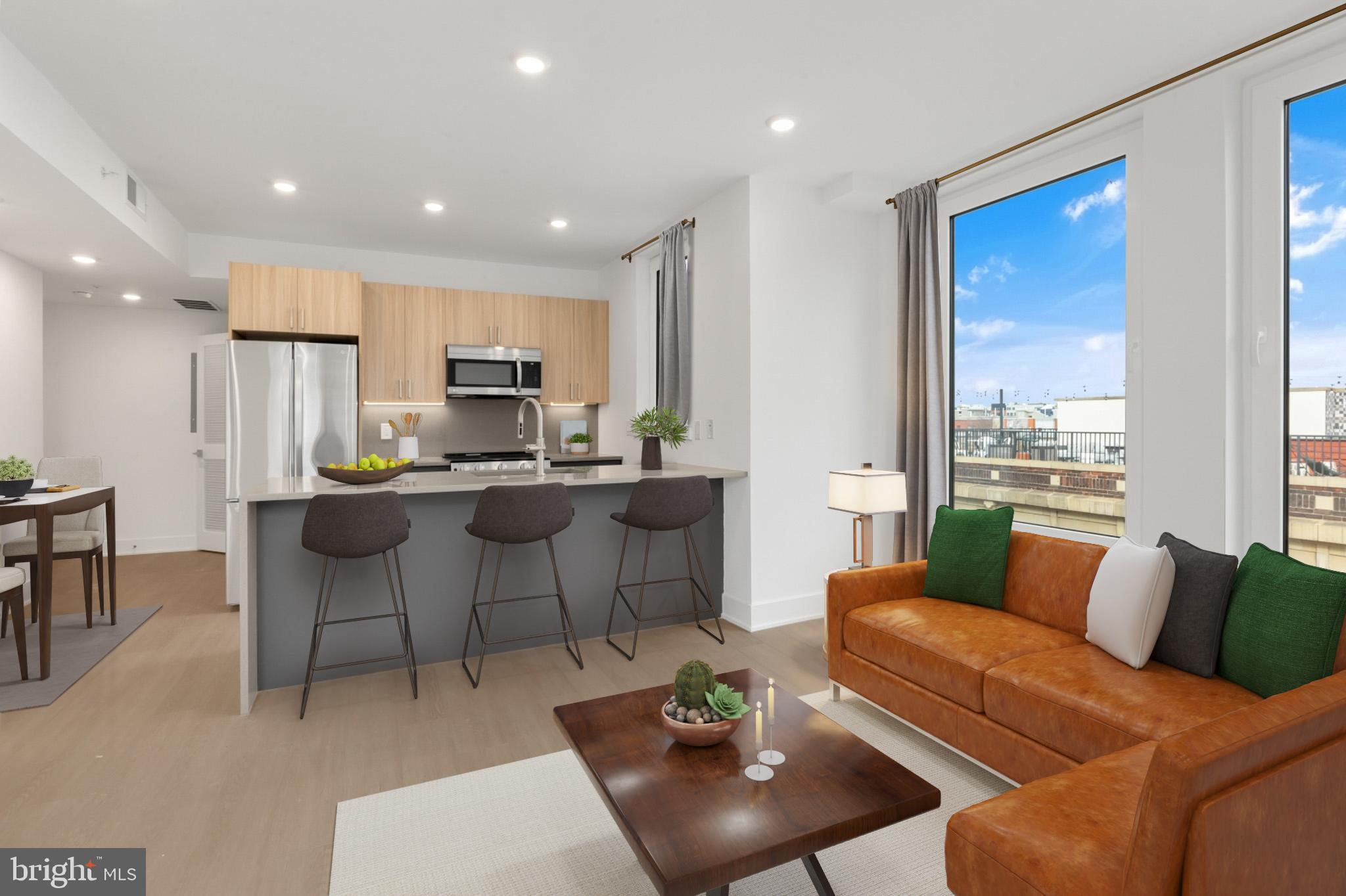 Available Now | Leasing Special: Advertised price reflects 14 month leases only. Inquire for 12 month lease prices! Only 1st month and 1-month security deposit are due prior to move in!
Welcome to Beacon Flats, where modern finishes and prime location meet in the heart of Fishtown. Unit #501 is a 1 bedroom, 1 bathroom apartment on the fifth floor. Each unit features central A/C, in-unit laundry, contemporary fixtures, and sleek stainless steel appliances. Enjoy being just steps away from popular spots like Forin Cafe, Stelio's Pizza, Rowhome Coffee, Starbolt, and Sacred Vice Brewing. Surrounded by convenient grocery stores, parks, and public transit including the Market-Frankford Subway line servicing Center City, University City, and beyond.
Amenities & Building Features:
Modern, pet-friendly studio, one-bedroom, and two-bedroom layouts.
Fully equipped gym featuring Star Trac equipment and free weights.
Spacious co-working spaces for remote work or studying.
Large roof deck with stunning views of the city, accessible via elevator and stairway.
Pet area for your furry friends to enjoy the outdoors.
Butterfly Security System with personalized codes for secure deliveries.
Mail and package room for added convenience.
Bike room and storage cages in the basement.
Lease Terms:
Generally, 1st month, 12th month, and 1 month security deposit due at, or prior to, lease signing. Other terms may be required by Landlord. $55 application fee per applicant. Pets are conditional on owner's approval and may require an additional fee, if accepted. (Generally, $500/dog and $250/cat). Tenants responsible for: electricity, cable, flat water fee ($40/month for 1bed, $60/month for 2bed), and a $35/month required amenity fee which includes Xfinity Wifi, lounge, gym, pet park, roof access. Landlord Requirements: Applicants to make 3x the monthly rent in verifiable net income, credit history to be considered (i.e. no active collections), no evictions within the past 4 years, and must have a verifiable rental history with on-time rental payments. Exceptions to this criteria may exist under the law and will be considered. Tenant to receive a credit of 2 months free upon move-in to use how they choose during the lease term. Listed rent reflects leasing special. Leasing specials are for new residents only. Please note: photos & video tour may be of a similar unit within the building; exact layouts & finishes may vary.