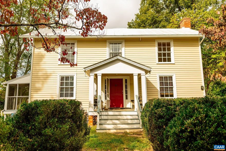Take a step back in time when you enter this historic home known to have hosted the Historic Midway Tavern dating back to the early 1700?s. Fast forward to the mid 1800?s the tavern was dismantled, and the lumber was used to build what became known as Sempervirens (the Austin House). Evidence of this is clear with the roman numeral etched wood and wide plank boards known as Kings Lumber visible in the home today. What was once a two over two with a winter kitchen located in the basement, now hosts 2274 square feet of living space including three bedrooms and two full baths. Built in bookshelves help complete both the living and family rooms. The kitchen is open with plenty of cabinets and overlooks a stunning well-lit sunroom with sweeping views of trees, plants, and flowers. A walk-in laundry room helps make chores a snap and a fireplace in nearly every room of the house can help you relax after a long day. There is a 512 sq ft out building complete with electricity located behind the house and with 3.66 acres there is plenty of room to expand.,Fireplace in Bedroom,Fireplace in Den,Fireplace in Living Room,Fireplace in Master Bedroom