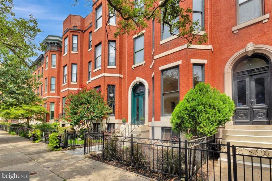 3 unit multi-family building. one 4 bedroom/2 bathroom unit and 2- 3 Bedroom/1 Bath units
| Fully Renovated, Lead Certified, Separately Metered 3-Unit
Low-risk, low-maintenance asset with strong rentability from day one. Potential rental income $5100-$5500 per month.

● High-End Finishes, Hardwood Floors, and Soaring Ceilings — Attract quality tenants and reduce vacancy with standout unit interiors.

● Quick Access to MLK Blvd and 4 MLK Life Sciences Hub — Easy commuter access to major employment centers supports higher rent potential.

● Less Than half a Mile to Upcoming Reservoir Square — Future grocery, retail, and office will drive tenant demand and long-term appreciation.

Each of the three thoughtfully designed apartments blends historic charm with modern updates. Soaring ceilings—some reaching up to 12 feet— hardwood and carpet floors run throughout, while oversized windows bring in plenty of natural light.
Kitchens are equipped with ceramic tile, and full suites of energy-efficient appliances—including full-size gas ranges, refrigerators, dishwashers, and disposals.

Apartment 1 spans four levels with two full baths and an open-concept main floor, offering a spacious layout that works beautifully for an owner-occupant. It is the largest unit at approximately 2700 square feet, features two full baths across four levels, a flexible basement floor room, and a finished basement with a wet bar—making it a standout choice for someone looking to live on-site while offsetting their mortgage.
All units in this renovated Reservoir Hill multi-family are separately metered and outfitted with energy-efficient gas heat and central air conditioning for year-round comfort and cost savings. Laundry hookups are located in the each unit—adding even more utility savings for the landlord.
Off-street parking is available. A savvy landlord could bill back for monthly water and sewer charges, increasing overall income.

2511 Madison sits less than a half mile from the future Reservoir Square development, a multi-phase mixed-use project that will introduce grocery-anchored retail, new commercial office space, and modern amenities to the heart of the neighborhood.
Located on a quiet, tree-lined street in Reservoir Hill, the home is a quarter a mile from the newly reopened walking loop at Druid Lake—part of a once-in-a-generation underground tank project transforming the iconic reservoir into a fully recreational lake. Often referred to as Baltimore’s version of Central Park, Druid Hill Park will soon offer boating, walking trails, and expanded green space around a revitalized lakefront.

Nearby institutions like the Maryland Institute College of Art (MICA) create steady demand for student and faculty housing. Residents also enjoy access to ball fields, the Baltimore Zoo, tennis courts, and wide-open parkland. For commuters and professionals, tenants can cut through Bolton Hill for a quick connection to MLK Boulevard, offering under-two-mile access to 4MLK—a brand new 250,000 square foot life sciences hub—and convenient routes to I-83, I-95, and BWI.
With major public and private investment reshaping the area, Reservoir Hill offers a rare blend of historic charm and long-term growth potential.
