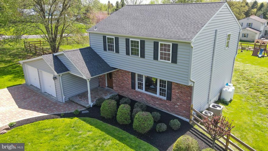 This is a totally updated and clean as a whistle colonial in Doylestown Township within walking distance to school. The large corner lot is quite nice with a totally fenced in back yard for active kids and pets. The new septic system was installed in 2019. Wonderful renovations were completed in 2018 featuring wood floors, designer kitchen, updated baths, 5 burner gas cooking and charming fireplace with plenty of living space. The 1st floor heating zone is propane forced hot air and the 2nd floor is an electric heat pump. This is a move right in home with economical monthly costs. Our pleasure to sell.  Professional photos will be uploaded by days end on Thursday.
