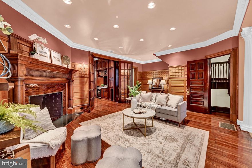 Exceptional opportunity to own a one-of-a-kind, historic 4.5-level brownstone in the heart of Mt. Vernon, spanning over 12,000 square feet. This 8-bedroom, 7.5-bath property is zoned for commercial use but is currently utilized as a luxurious residence. Meticulously maintained and immaculate throughout, this home features wrought iron accents on all windows and doors, with marble, ceramic tile, and hardwood flooring gracing every level.
Elevate your living experience with a full-size elevator, a 3-car garage, and gated off-street parking for 2 additional cars, complete with a brand new opener. Elegant crown molding adorns the entire home, while the gourmet kitchen is outfitted with top-of-the-line Viking appliances. Step outside to your private courtyard for a peaceful morning coffee.
This residence is equipped with modern conveniences, including a Kohler whole-house generator, central vacuum system, 400-amp electrical service, and five heating zones. The second floor boasts a theater room and multiple sitting areas. The fully finished basement is perfect for entertaining, with a bar, family room, full bathroom, two storage areas, an elevator mechanical room, and industrial sinks in the laundry area, along with extra refrigerators.
Blending historic charm with modern amenities, this home offers the best of both worlds. Don’t miss out—seller is open to owner financing with acceptable terms!