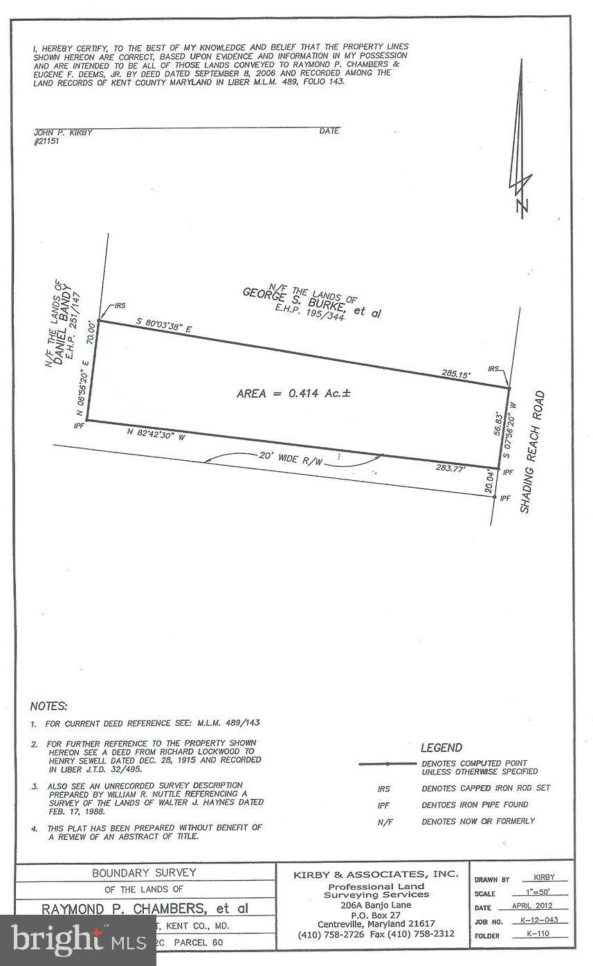 CHESTERVILLE FOREST ROAD PARCEL 60
