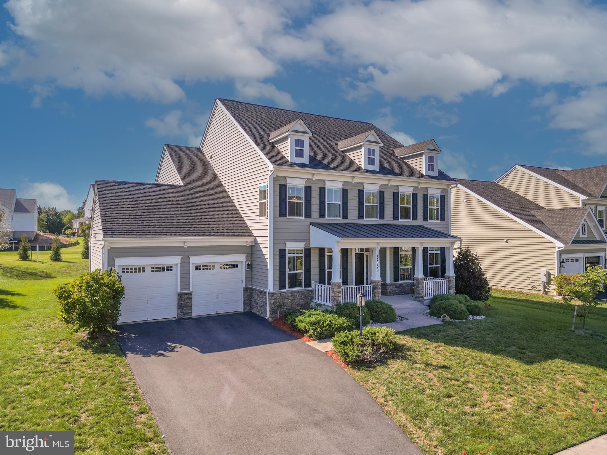 Welcome to 17906 Bliss Drive! This lovely home boasts an approximately 6,628 finished square feet in the sought after Brightwell Crossing community in Poolesville. Built by Kettler Forlines with their most popular model- The Montgomery! This house was built mimicking the model home with all the bells and whistles including its famous outdoor loggia, two story foyer with the view of the octagon hallway and an expansive open floor plan. The original owners spared nothing when it came to upgrading and maintaining this 5 bedroom, 4.5 bath, 2 car garage colonial home. Modern and timeless design elements make this home truly exceptional. The main level includes a formal living and dining area, hardwood floors throughout, large gourmet, chef kitchen with top-of-the-line Kitchenaid appliances, family room with a double sided gas fireplace, library, gorgeous sunroom with three sided views, and mudroom with garage access. The kitchen features granite countertops, marble backsplash, double wall oven, walk-in pantry, butler's area, and an oversized center island, perfect for hosting guests and casual meals. The spacious family room provides space to gather, entertain and relax. Over-sized Master bedroom and ensuite bath with his and hers walk in closets. The generously sized bedrooms with ample closet space and ensuite bathrooms, as well as an upstairs laundry room, are all located on the second level. The lower level features a large recreation space that can be used as a home theater, game room, home office, playroom, or storage- it would be a simple matter to reconfigure this expansive space to suit your vision. Another full bathroom and bedroom with a full egress window, make it the perfect space for your visitors to stay! The large flagstone patio is the perfect space for outdoor living and entertainment. Located in a top-rated school district and with no HOA fees, this home is the perfect combination of luxury and convenience. Don't miss the opportunity to make this exceptional property your own!