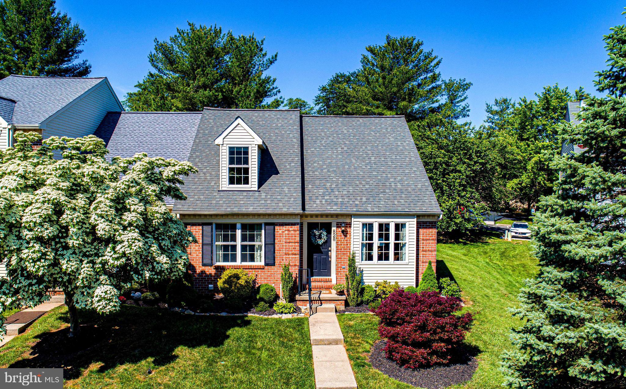 OPEN HOUSE SATURDAY 6/7 12-2! The ONLY main level bedroom townhome available in all of Bel Air under $400K—and it’s IMMACULATE! Tucked in a charming, thoughtfully designed community this end of group cape cod style home offers approx. 2600 total sq. ft (1600 above grade) and so many beautiful updates throughout!
Stunning open layout kitchen with new quartz counters, classic white subway tile, stainless steel appliances with slide-in stove, and a breakfast area with bay window bump-out. Flex space just off the kitchen is perfect as a dining area or sitting room with slider that leads out to the backyard.
The main level primary bedroom includes a large closet and a dual-entry bath featuring updated tile, flooring, and lighting. Upstairs, there is a loft that overlooks into the main level family room which is the ideal flex space for an office, gym, den, hobby space, etc. Additionally there is spacious second bedroom with a private full bath and large walk-in closet.
Additional features include true hardwood flooring throughout main level, spacious two story family room with vaulted ceilings, surround sound speakers, access to floored attic space for additional storage (located inside the second bedroom closet), beautiful landscaping, two assigned parking spaces and plenty of overflow parking directly out front, and a classic brick front exterior accented by elegant dentil moulding detail giving the home timeless character.
This home offers a stunning yet quaint backyard retreat - wide set of maintenance free composite stairs that lead from the house to a paver patio, boxwoods and beautiful perennial flowers that bloom with color and charm throughout the seasons, a stone walk-way, and at the heart of it all, a charming, dreamy pergola! This outdoor space will expand the square foot of your home as it will more than likely be your favorite place for morning coffee, evening dinners, spending time with a good book, having great conversations with family and friends, or just to quietly reflect.
Situated on a corner lot this home is adjacent to common space and close to additional green space just beyond the street.The community features a covered mailbox pavilion, playground, and is conveniently located just minutes from downtown Bel Air shops, restaurants, brewery, bakery, farmer's market, and downtown Bel Air festivals. Easy access to the Ma and Pa Trail right at Morse Mill Rd. Mins to Rt 1 and close proximity to I-95, Baltimore, and Towson.
Peace of mind updates include: basement door (2025), 40-year architectural shingle roof (2021), Windows (2016), Hot Water Heater (believed to be approx. 2017). HOA includes front and side grass cutting, snow removal, and trash. Don’t miss this rare opportunity—it’s literally the only one like it on the market and pride of ownership truly shows!!
Showings to start June 6th!