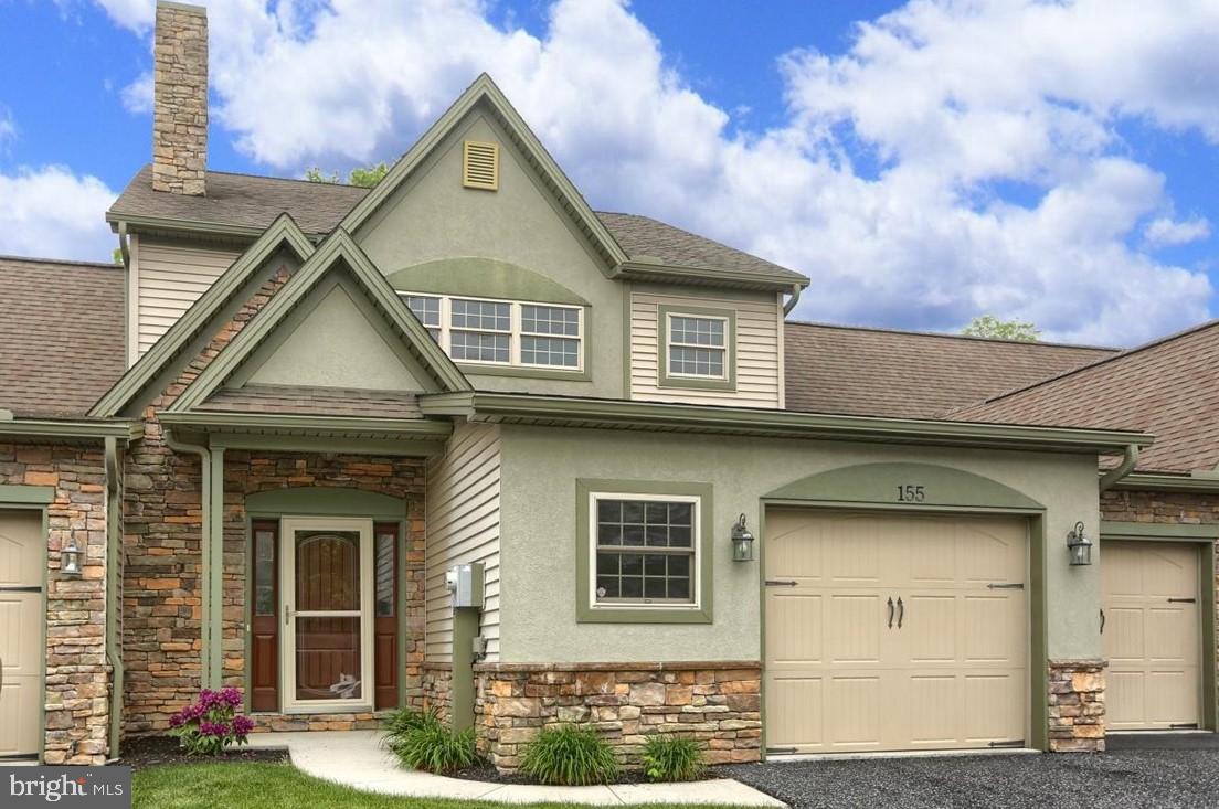 The 1st floor of this pristine 3 BR/2.5 bath townhome has just been updated with neutral paint colors and ready for you to "move right in"! Enjoy the conveniences of one level living with 1st floor main bedroom suite, main level laundry and florida room that opens to rear patio and private yard. Main level with 9' ceilings has newer "real" hardwood flooring throughout, foyer, 2-story family room opening to loft above with windows providing a lot of natural light. Spacious kitchen is the "hub" to the open concept floor plan with island, solid-surface countertops, tile backsplash, desk area, pantry and double oven. Separate dining room has french patio doors for privacy or leave open to Florida room. Main level primary bedroom has tray ceiling, walk-in closet, large full bath with dual sinks, shower and tile flooring. Also for convenience is the main level laundry room with utility sink and cabinets for storage. 2nd floor has loft area (perfect for office location) that overlooks family room and has 2 very large closets for extra storage; two additional spacious bedrooms with shared bath on 2nd floor. Additional features include: Low energy costs with efficient geothermal heating/cooling, oversized 1.5 car garage (17' wide) allows storage space for motorcycles, bicycles, etc. There is a 4' high large crawl space with concrete floor accessed through hall closet for storage, surround sound throughout, rounded drywall corners, arches and custom detailing in the beautiful home. HOA covers roof, gutters, downspouts, grass, mulch, snow and also Lexington Ct street. Available immediately for occupancy!