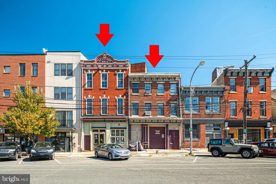 Two Properties Available- 831 N. 2nd St - 9,280+/- sq ft, Zoned CMX 2.5. Artisan Loft, Live / Work Building. Open basement with large open stairwell, perfect for storage. 1st floor -Storage / Warehouse , 4 expansive New York Style apts all vacant. 833-35 N. 2nd Street - 8,039 +/- sq ft . Large basement with functional elevator shaft. 1st Floor- Retail / Shop area. 2nd Floor- Storage Area. 3rd floor- Storage Area. The property has a generous lot envelope of 45 x 128. In the heart of major development, restaurants, and retail, located in the hottest location in Phila.- Northern Liberties CMX 2.5 which allows you to build 5 stories high. Amazing skyline views of Walt Whitman Bridge, Delaware River , and the City. 831 N. 2nd has windows on the party wall making the apartments bright and sunny!