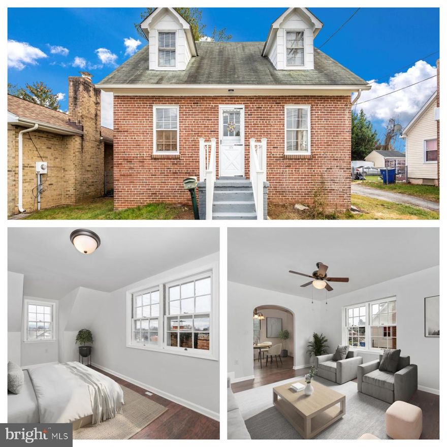 Welcome to this adorable cape cod close to downtown Frederick!  This home has been recently renovated to include a new kitchen, new bathroom, new hardwood flooring and fresh paint throughout.  This property is zoned for both residential and commercial use! Property being sold AS-IS.