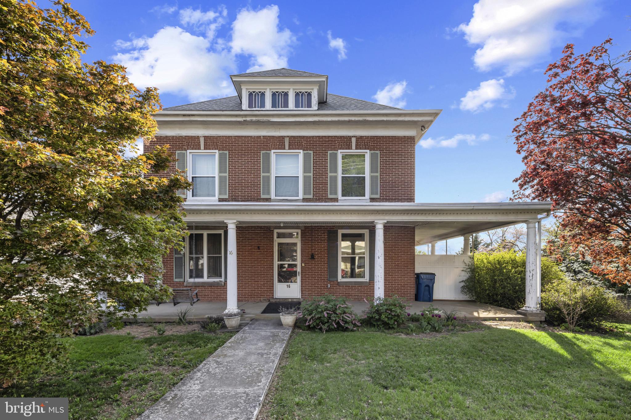 Historic Elegance Meets Everyday Potential — Schedule Your Tour Today!
Step into a beautifully preserved piece of Smithsburg history! This grand all-brick Federal-style home offers over 3,000 sq ft of light-filled living space with gleaming hardwood floors, massive rooms, and original woodwork that’s been lovingly restored.
From the wrap-around front porch to the soaring ceilings and two inviting sun porches, every corner of this home speaks to timeless craftsmanship—with the modern comforts to match.
Inside You'll Love:
Spacious rooms filled with natural light and warmth
Restored original millwork and trim
A king-sized formal dining room perfect for hosting
A large kitchen with a sun room attached and a 1/2 bath
Central A/C for year-round comfort
A huge walk-up attic with endless storage or finishing potential
And...there is more - large basement,
Outside, this stately home sits proudly on a corner lot with a 2-car garage — and a rare bonus:
A Detached 1,872 Sq Ft Commercial-Grade Outbuilding!
Imagine the possibilities: workshop, studio, home business HQ, or an income-producing space (zoning uses to be verified). This is a dream setup for creatives, entrepreneurs, hobbyists, or multi-use buyers.
The property is 3 lots and may be able to be split (buyer to verify)
Minutes to Route 64, I-70 & I-81 – easy access to Hagerstown, Frederick & beyond
Walkable to shops, dining, schools & parks in charming downtown Smithsburg
A Home Like This Is Rare — and It’s Ready for Its Next Chapter.
Schedule your private showing today and discover how this incredible home can fit your lifestyle, passions, or business goals.
Don't miss your chance to own historic charm, modern comfort, and unmatched flexibility—all in one property.