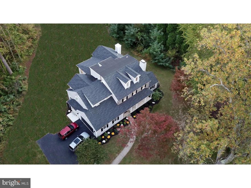 NEW Construction custom, high-end, MainLine stately Stone Colonial with 5 Bedrooms 4   Baths and large, flat acreage (1.51 acres) in highly desired Haverford. 4500+ square foot MainLine masterpiece that resurrects the old world exterior solid true stone construction including a 3-Story Addition, an open-concept floor plan & Ultra-Modern finishes that today's buyers truly covet. Showpiece All-White Chef's Kitchen with a 10-foot Quartz Island, JSI soft-close cabinetry, huge Pantry, Stainless Steel Pro-Style appliance package that includes a 48 inch Side-by-Side Refrigerator and 6-Burner Gas-Grill Range with Double Ovens. This well designed home features an elegant Living Room with exquisite crown moldings & Gas-burning Fireplace, stunning Coffered Ceilings in the Great Room and Dining Room with landscape views of the 1.51 acres & Gas Fireplace. Private Office with cathedral ceilings, a very spacious Mud-room with custom-built-in Cubbies, Coat Closet, a Powder Room and separate side entrance from both the 2-car Garage and the Mud-room complete the First Floor. Front & Back Staircases with elegant Wainscoting lead to luxurious Master Suite with Tray-Ceiling, Carrera Marble Master Bath, Soaking Tub, Marble walk-in Shower, Double Marble Vanity, 2 Walk-in Closets and Balcony off the Master Bedroom; take your morning coffee overlooking the large, level back lawn. There are 2 additional Bedrooms with Marble Hall bath, Double Vanity, huge Walk-in Shower, Walk-in Closet and large Linen Closet. Additional 3rd Bedroom; en-suite with Marble Double Vanity, vaulted ceilings, Window Seat, large Walk-in Closet and a very large upstairs Laundry complete the 2nd Floor. The New 3rd floor consists of the home's 3rd en-suite, Walk-in Closet with beautiful views of the Front & Back Lawns. Architectural millwork, Coffered Ceilings, Wainscoting, elegant Crown-Moldings and finishes rarely found in recently constructed custom residences. Site-finished Classic Gray Hardwood Floors throughout the first floor, Front & Back staircases, NEW windows, NEW Roof, New Gas-Water Heater, New PEX plumbing, 2-Gas Fireplaces, New Electric, 3-Gas HVAC systems. It is ideal for wonderful family living and elegant entertaining. Nestled on quiet Buck Lane in a family neighborhood for riding bikes, walk the dog or take a leisurely stroll. Sophisticated and elegant, in pristine condition. 25 Minutes from Center City, close to all rail lines and Merion Golf Club. Builder Warranty Included- MOVE RIGHT IN!